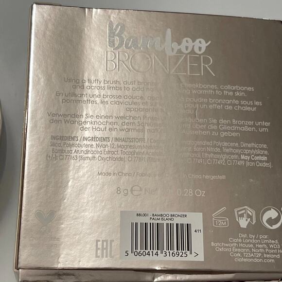 Ciate London BNIB Brown Sun-Kissed Skin Palm Island Golden Bronze Bamboo Bronzer - Picture 4 of 5